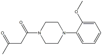 1-[4-(2-methoxyphenyl)piperazin-1-yl]butane-1,3-dione Struktur