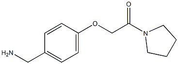 1-[4-(2-oxo-2-pyrrolidin-1-ylethoxy)phenyl]methanamine Struktur