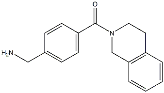 1-[4-(3,4-dihydroisoquinolin-2(1H)-ylcarbonyl)phenyl]methanamine Struktur