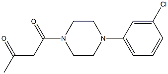 1-[4-(3-chlorophenyl)piperazin-1-yl]butane-1,3-dione Struktur