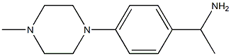 1-[4-(4-methylpiperazin-1-yl)phenyl]ethanamine Struktur