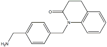 1-[4-(aminomethyl)benzyl]-3,4-dihydroquinolin-2(1H)-one Struktur