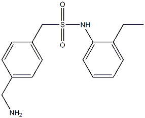 1-[4-(aminomethyl)phenyl]-N-(2-ethylphenyl)methanesulfonamide Struktur