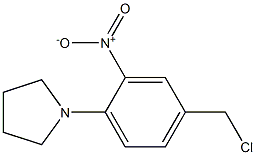 1-[4-(chloromethyl)-2-nitrophenyl]pyrrolidine Struktur