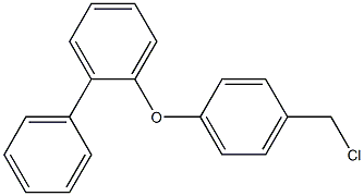 1-[4-(chloromethyl)phenoxy]-2-phenylbenzene Struktur