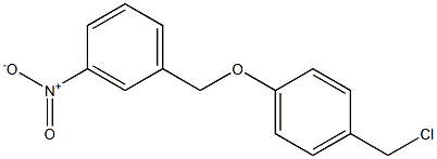 1-[4-(chloromethyl)phenoxymethyl]-3-nitrobenzene Struktur