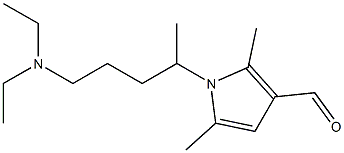 1-[4-(diethylamino)-1-methylbutyl]-2,5-dimethyl-1H-pyrrole-3-carbaldehyde Struktur