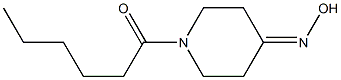 1-[4-(hydroxyimino)piperidin-1-yl]hexan-1-one Struktur