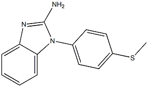 1-[4-(methylsulfanyl)phenyl]-1H-1,3-benzodiazol-2-amine Struktur