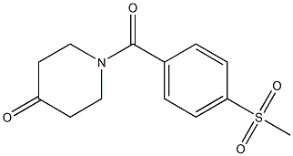 1-[4-(methylsulfonyl)benzoyl]piperidin-4-one Struktur