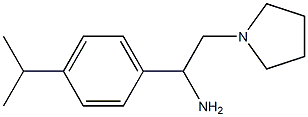 1-[4-(propan-2-yl)phenyl]-2-(pyrrolidin-1-yl)ethan-1-amine Struktur