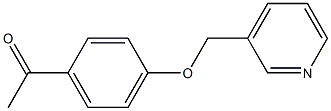 1-[4-(pyridin-3-ylmethoxy)phenyl]ethanone Struktur