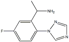 1-[5-fluoro-2-(1H-1,2,4-triazol-1-yl)phenyl]ethan-1-amine Struktur