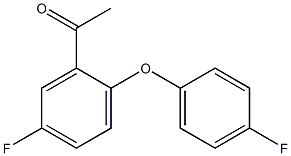 1-[5-fluoro-2-(4-fluorophenoxy)phenyl]ethan-1-one Struktur