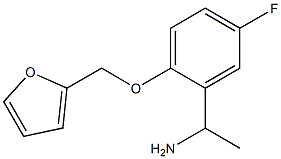 1-[5-fluoro-2-(furan-2-ylmethoxy)phenyl]ethan-1-amine Struktur