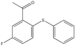 1-[5-fluoro-2-(phenylsulfanyl)phenyl]ethan-1-one Struktur