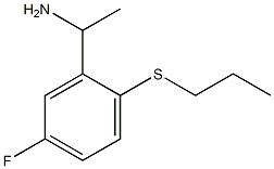 1-[5-fluoro-2-(propylsulfanyl)phenyl]ethan-1-amine Struktur