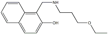 1-{[(3-ethoxypropyl)amino]methyl}naphthalen-2-ol Struktur