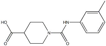 1-{[(3-methylphenyl)amino]carbonyl}piperidine-4-carboxylic acid Struktur