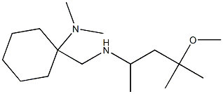 1-{[(4-methoxy-4-methylpentan-2-yl)amino]methyl}-N,N-dimethylcyclohexan-1-amine Struktur