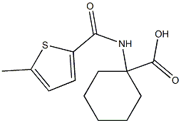 1-{[(5-methylthien-2-yl)carbonyl]amino}cyclohexanecarboxylic acid Struktur