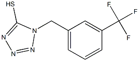 1-{[3-(trifluoromethyl)phenyl]methyl}-1H-1,2,3,4-tetrazole-5-thiol Struktur