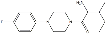 1-{[4-(4-fluorophenyl)piperazin-1-yl]carbonyl}-2-methylbutylamine Struktur