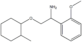 1-{1-amino-2-[(2-methylcyclohexyl)oxy]ethyl}-2-methoxybenzene Struktur