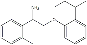 1-{1-amino-2-[2-(butan-2-yl)phenoxy]ethyl}-2-methylbenzene Struktur