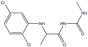 1-{2-[(2,5-dichlorophenyl)amino]propanoyl}-3-methylurea Struktur