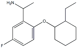 1-{2-[(2-ethylcyclohexyl)oxy]-5-fluorophenyl}ethan-1-amine Struktur