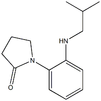 1-{2-[(2-methylpropyl)amino]phenyl}pyrrolidin-2-one Struktur