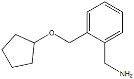 1-{2-[(cyclopentyloxy)methyl]phenyl}methanamine Struktur