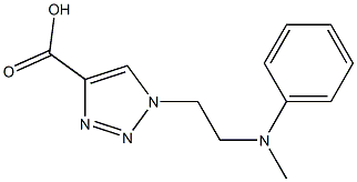 1-{2-[methyl(phenyl)amino]ethyl}-1H-1,2,3-triazole-4-carboxylic acid Struktur