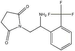 1-{2-amino-2-[2-(trifluoromethyl)phenyl]ethyl}pyrrolidine-2,5-dione Struktur