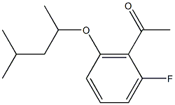 1-{2-fluoro-6-[(4-methylpentan-2-yl)oxy]phenyl}ethan-1-one Struktur