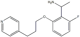 1-{2-fluoro-6-[3-(pyridin-4-yl)propoxy]phenyl}ethan-1-amine Struktur