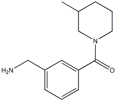 1-{3-[(3-methylpiperidin-1-yl)carbonyl]phenyl}methanamine Struktur