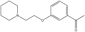 1-{3-[2-(piperidin-1-yl)ethoxy]phenyl}ethan-1-one Struktur