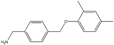 1-{4-[(2,4-dimethylphenoxy)methyl]phenyl}methanamine Struktur