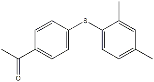 1-{4-[(2,4-dimethylphenyl)sulfanyl]phenyl}ethan-1-one Struktur