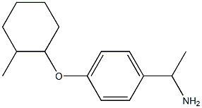 1-{4-[(2-methylcyclohexyl)oxy]phenyl}ethan-1-amine Struktur