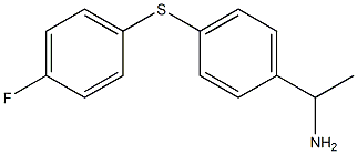 1-{4-[(4-fluorophenyl)sulfanyl]phenyl}ethan-1-amine Struktur