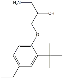 1-amino-3-(2-tert-butyl-4-ethylphenoxy)propan-2-ol Struktur