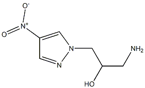 1-amino-3-(4-nitro-1H-pyrazol-1-yl)propan-2-ol Struktur