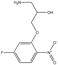 1-amino-3-(5-fluoro-2-nitrophenoxy)propan-2-ol Struktur