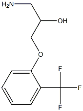 1-amino-3-[2-(trifluoromethyl)phenoxy]propan-2-ol Struktur