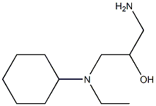 1-amino-3-[cyclohexyl(ethyl)amino]propan-2-ol Struktur