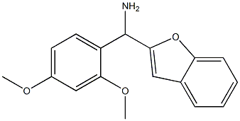 1-benzofuran-2-yl(2,4-dimethoxyphenyl)methanamine Struktur