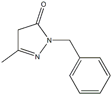 1-benzyl-3-methyl-4,5-dihydro-1H-pyrazol-5-one Struktur